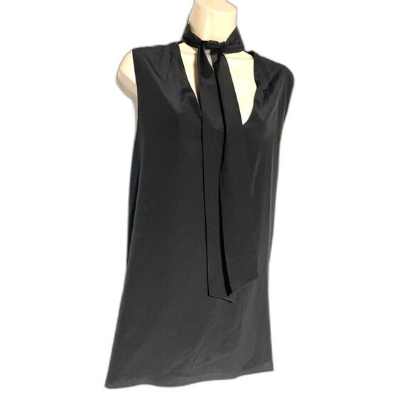 Fab  layered chiffon black top AG Phillips size 10 - Picture 1 of 7